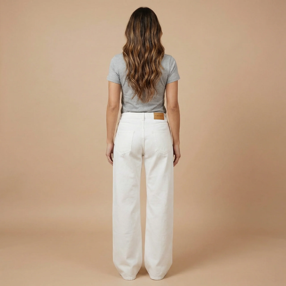 Women High Waisted Straight Leg Denim Jeans - product image 2