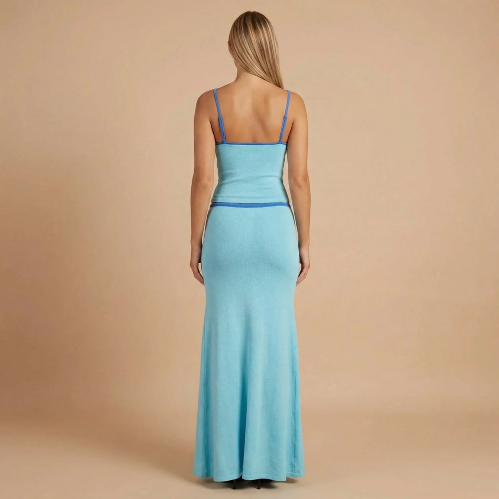 Women's Summer Maxi Skirt and Crop Top Two Piece Set - product image 4