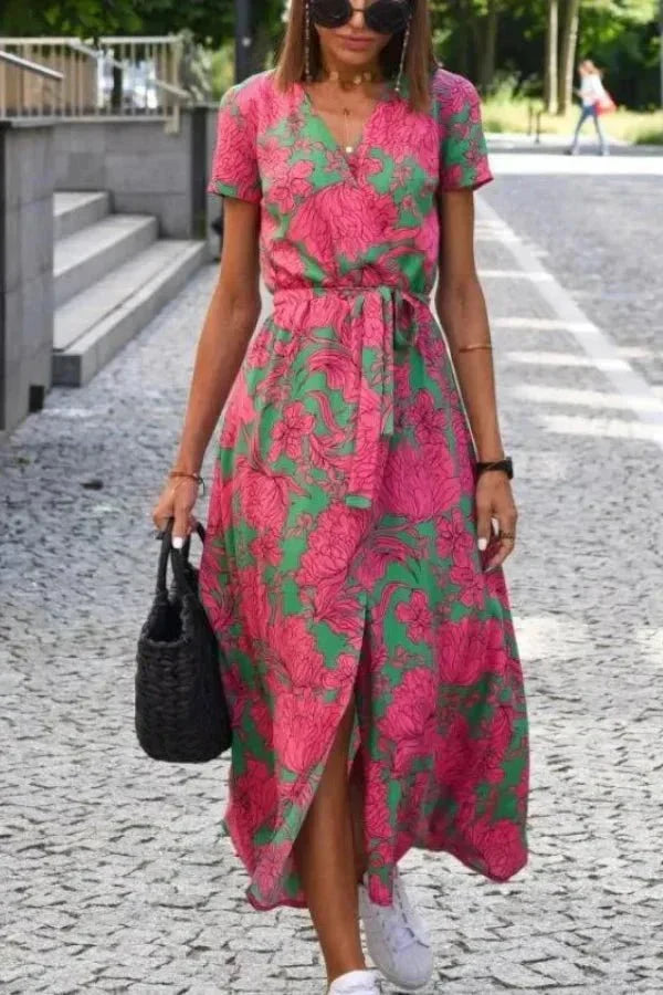 Genevieve Wrap Midi Dress