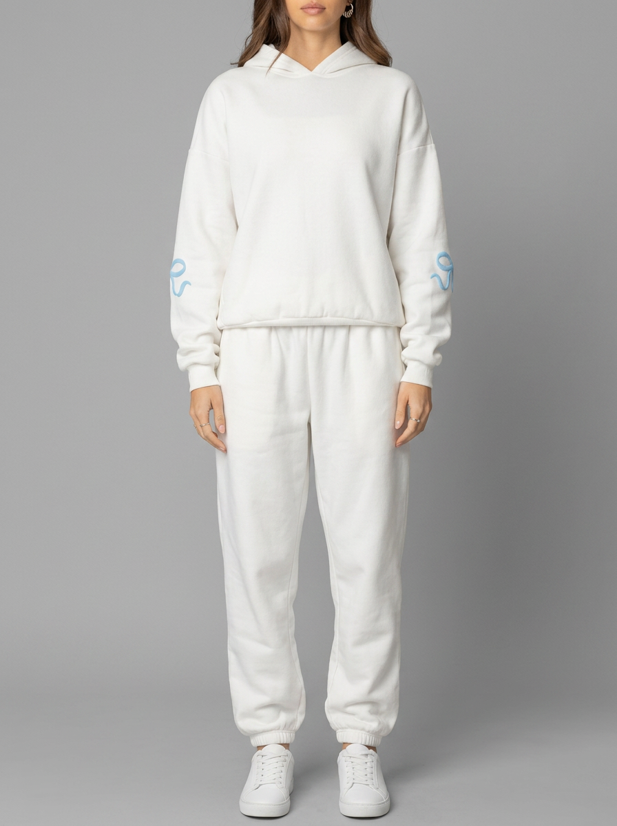 Hetty Bow Detail Tracksuit - White