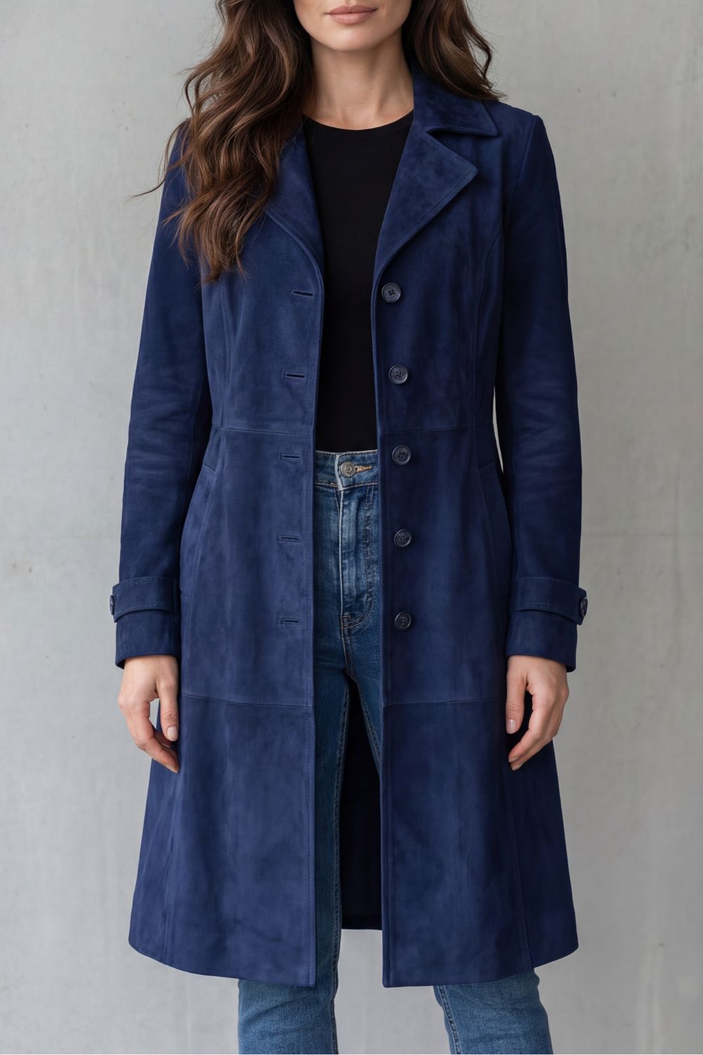Marloe Suede Longline Coat