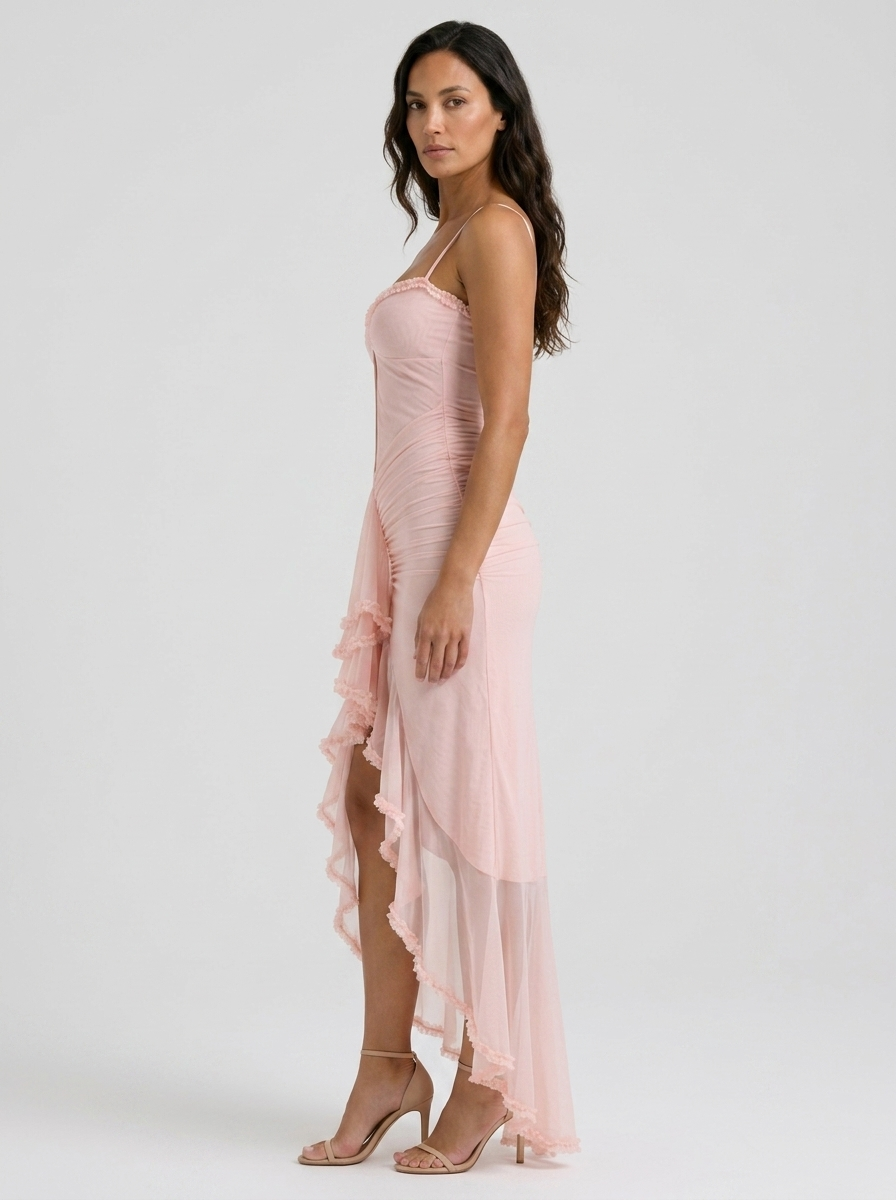 Freya Cutout Sweetheart Maxi Dress - Pink