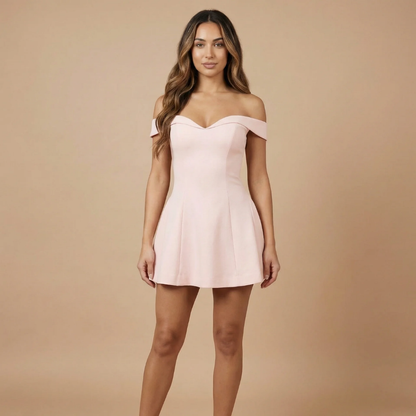 Women's Cocktail Off Shoulder Sweetheart Mini Dress - product image 2
