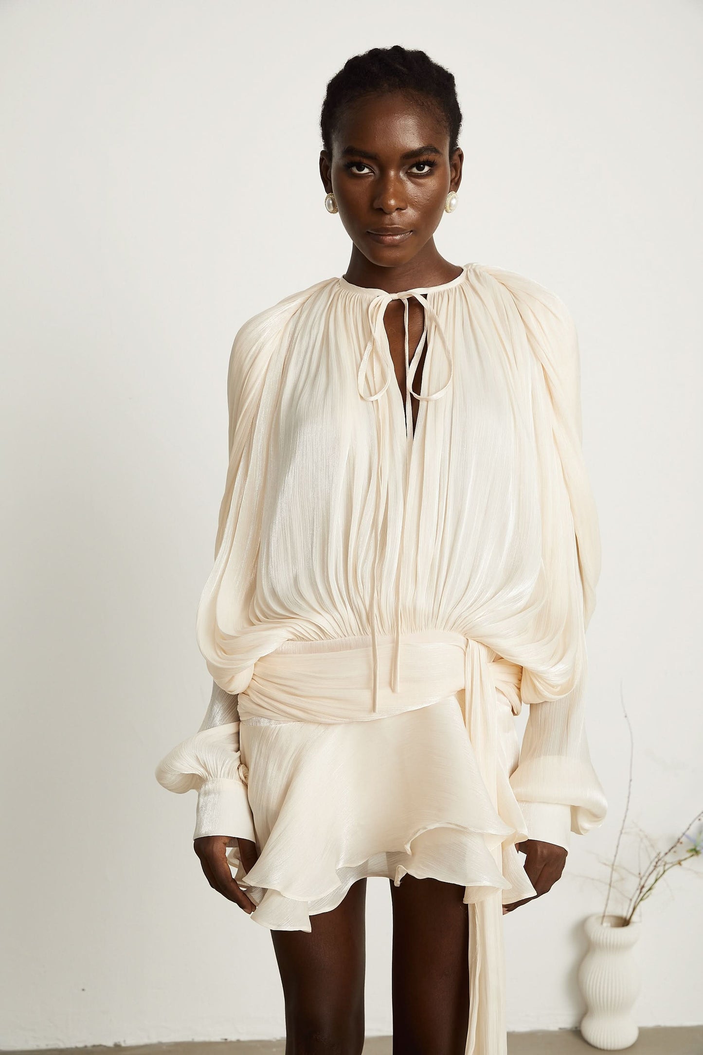 Women's Cocktail Long Sleeve Ruffled Mini Dress - product image 8