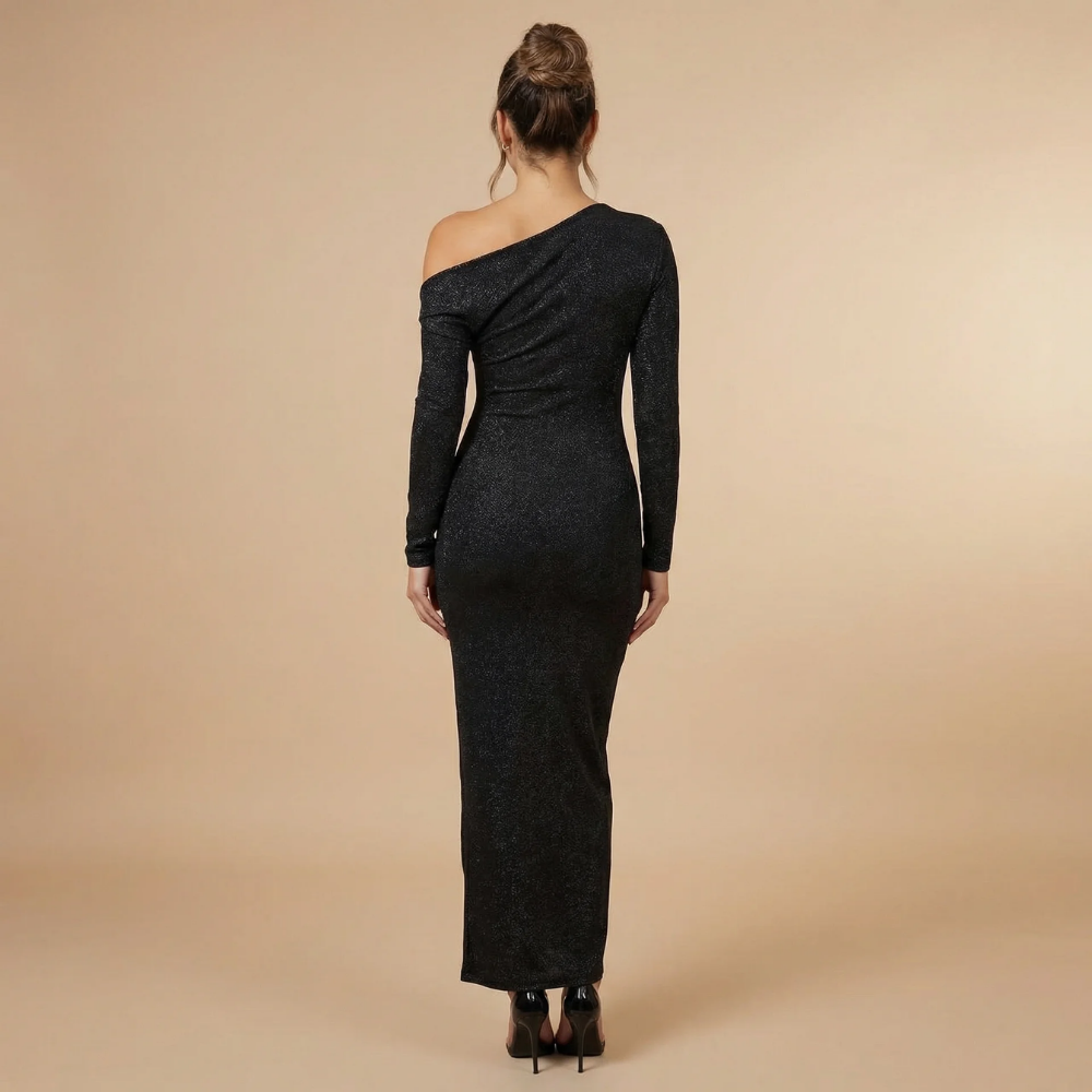 Women's Cocktail One Shoulder Long Sleeve Maxi Dress - product image 4