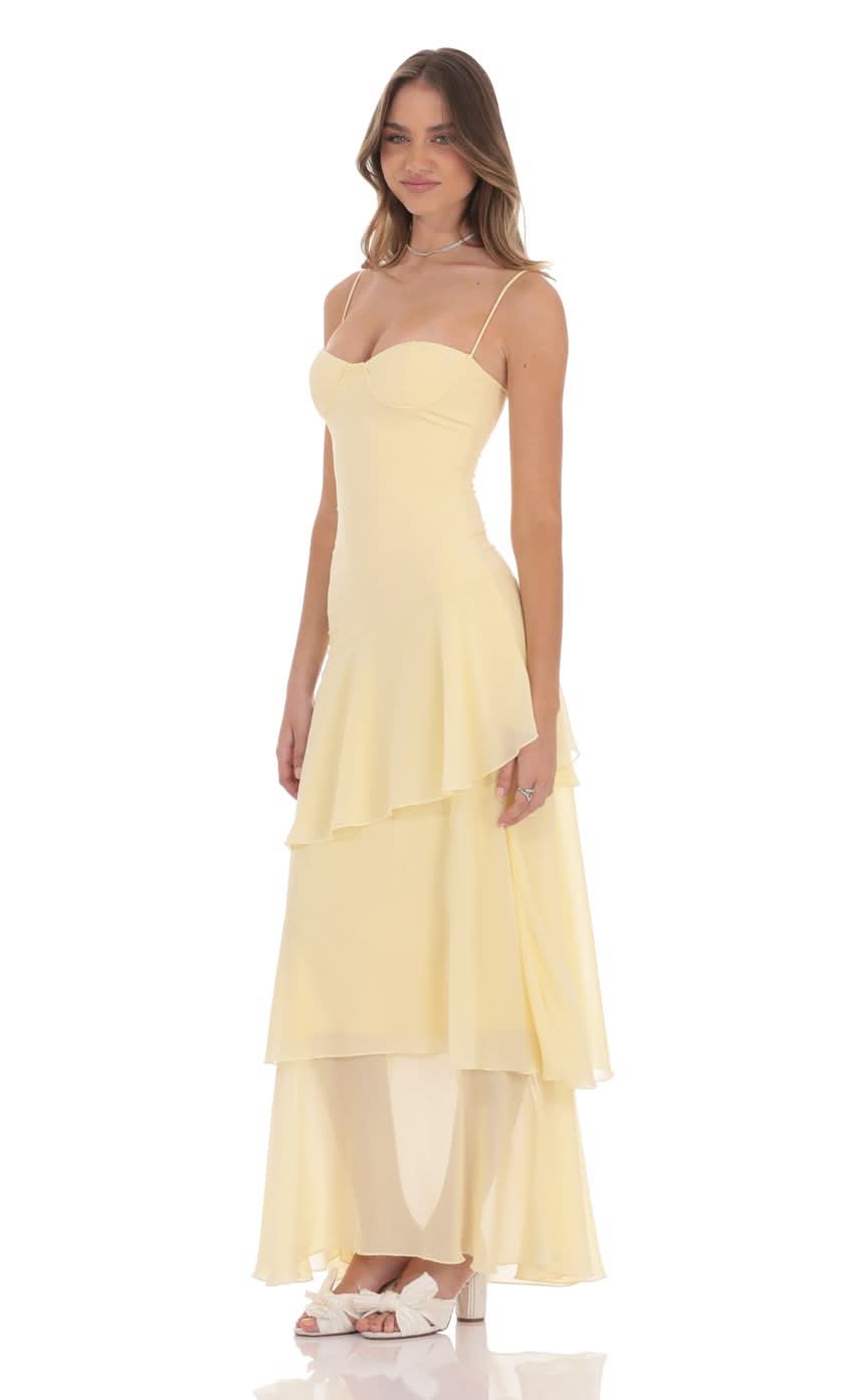 Women's Wedding Guest Sweetheart Ruffle Maxi Dress - product image 2