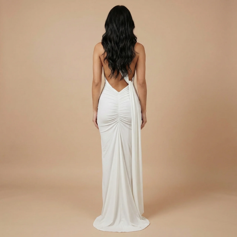 Women's Wedding Guest One Shoulder Maxi Dress - product image 8