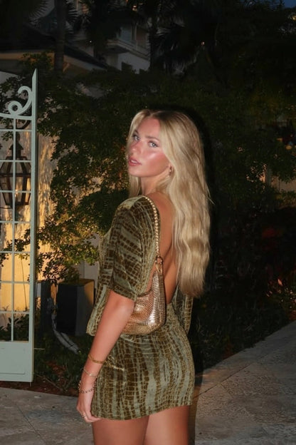 Women's Cocktail Backless Off Shoulder Mini Dress