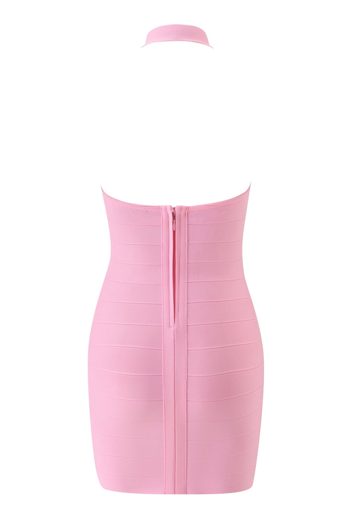 Adalyn Halter Bandage Mini Dress - Pink