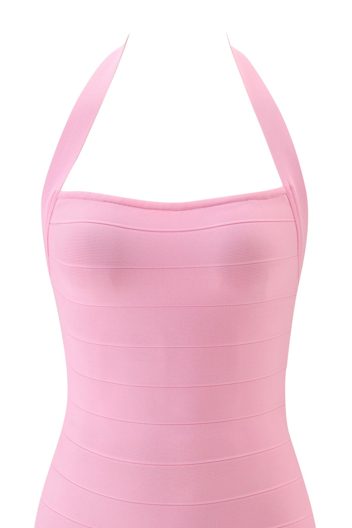 Adalyn Halter Bandage Mini Dress - Pink