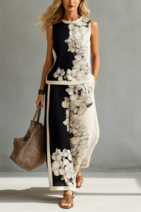 Black and Ivory Floral