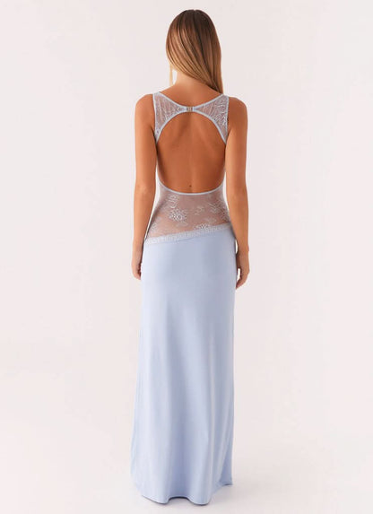 Women's Cocktail Sleeveless Lace Cutout Maxi Dress - product image 4