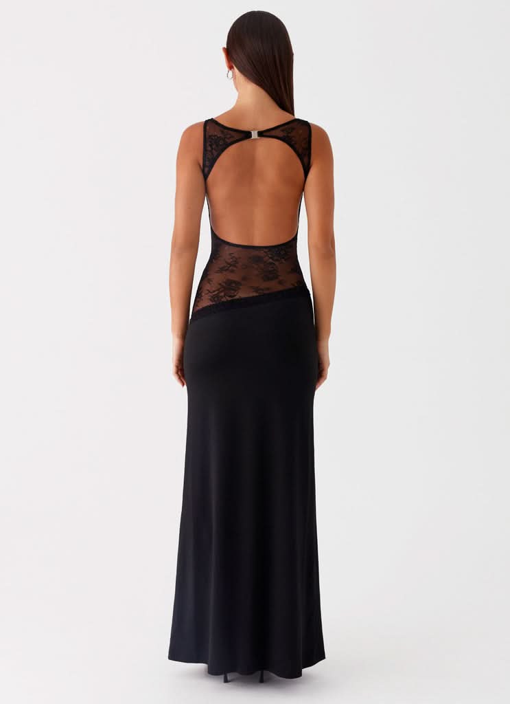 Women's Cocktail Sleeveless Lace Cutout Maxi Dress - product image 3