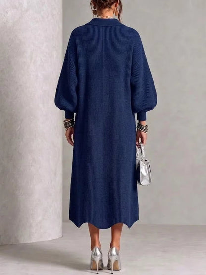 Aeliana Button-Front Midi Dress