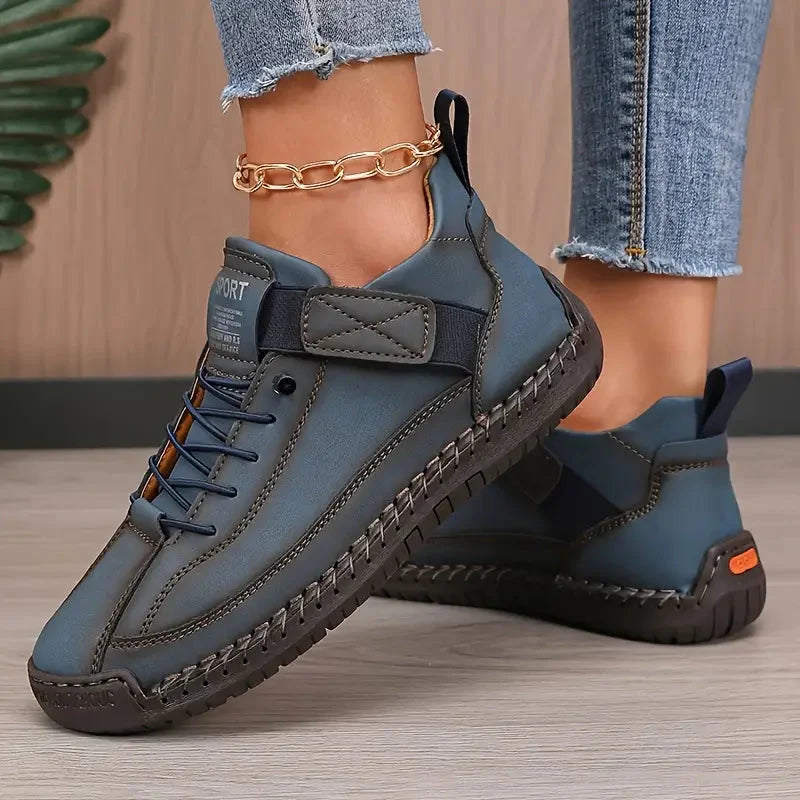 Albertine Mid-Top Sneakers - Dark Blue