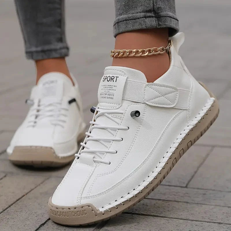 Albertine Mid-Top Sneakers - White
