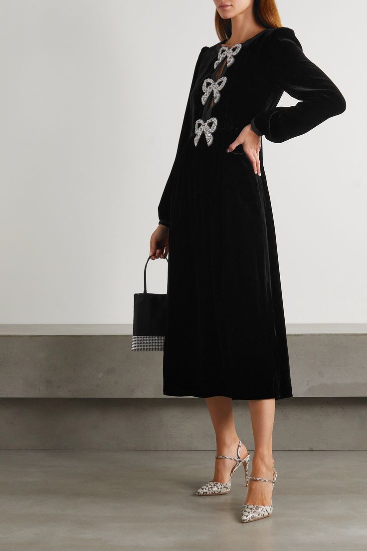 Alenka Midi Dress - Black