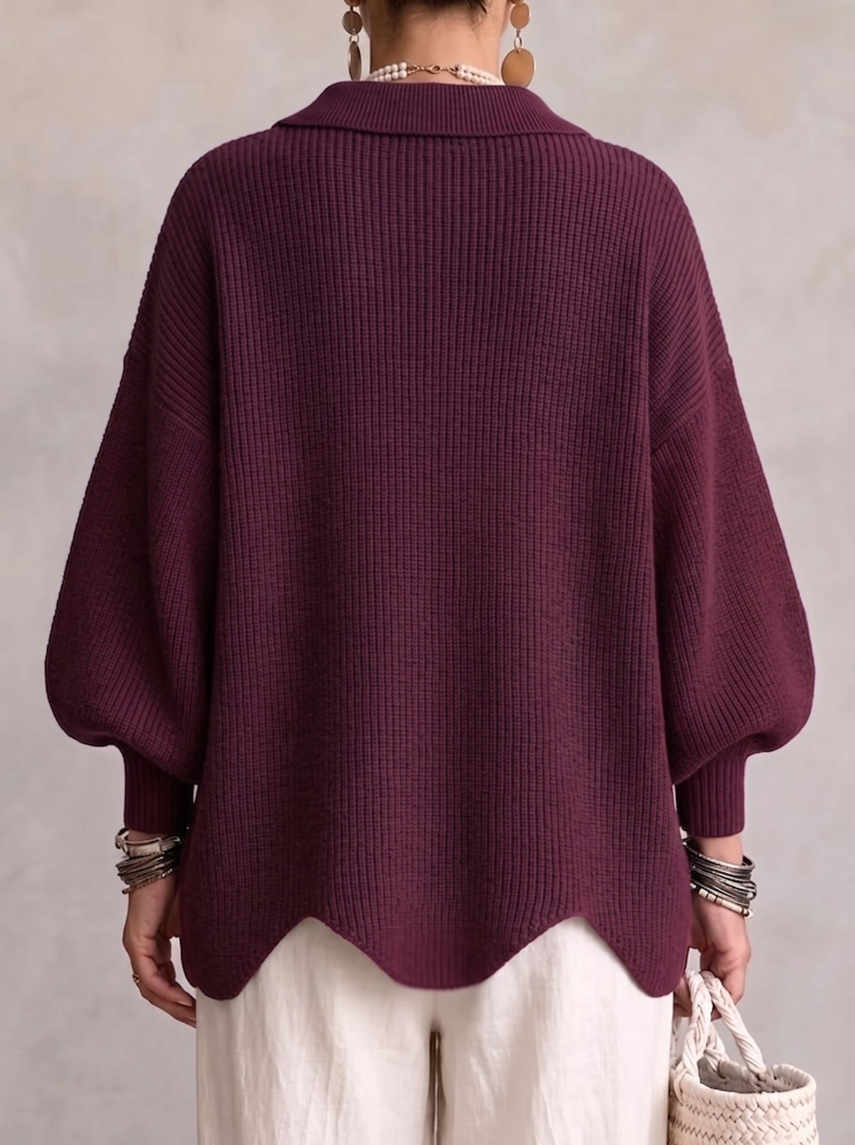 Alessa Collared Knit Top