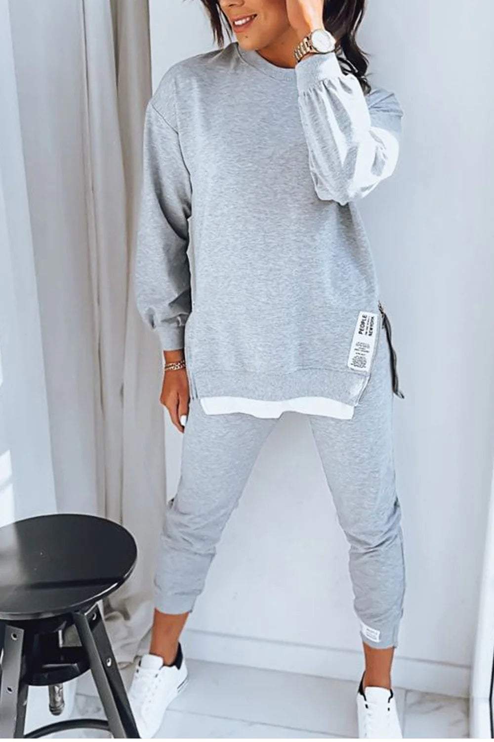 Allaire Relaxed Top Set - Gray