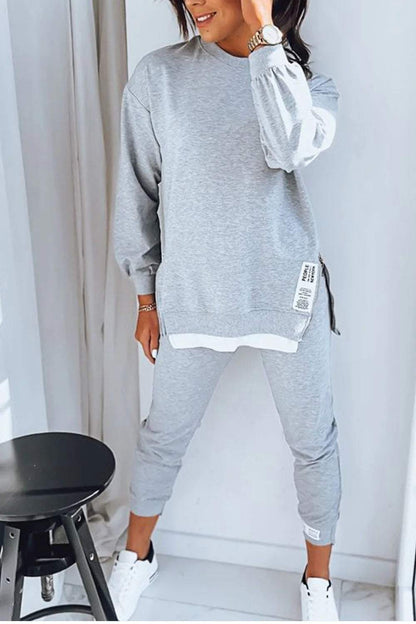 Allaire Relaxed Top Set - Gray