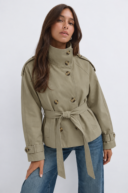 Amabel Cropped Trench Coat