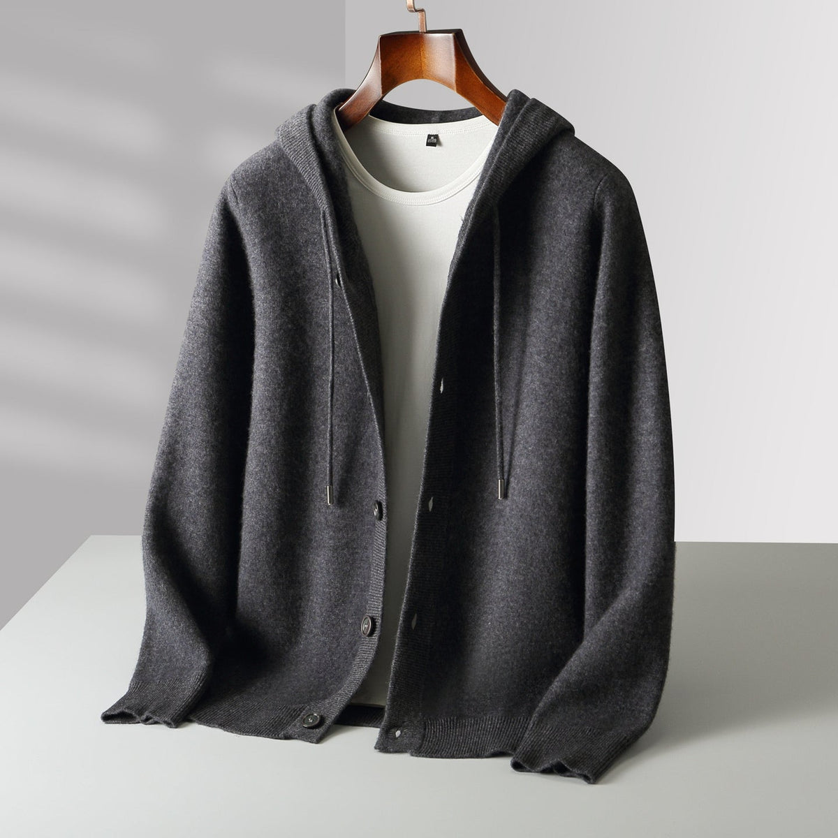 Anela Hooded Top - Dark Gray
