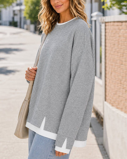 Apolline Contrast Trim Top
