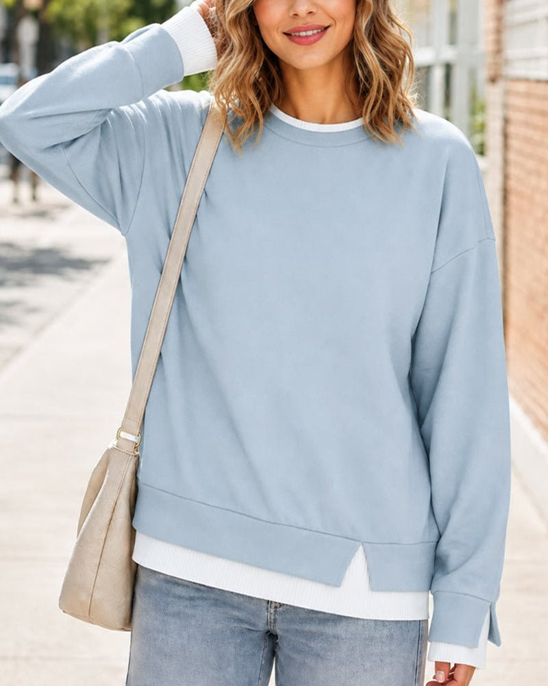 Apolline Contrast Trim Top