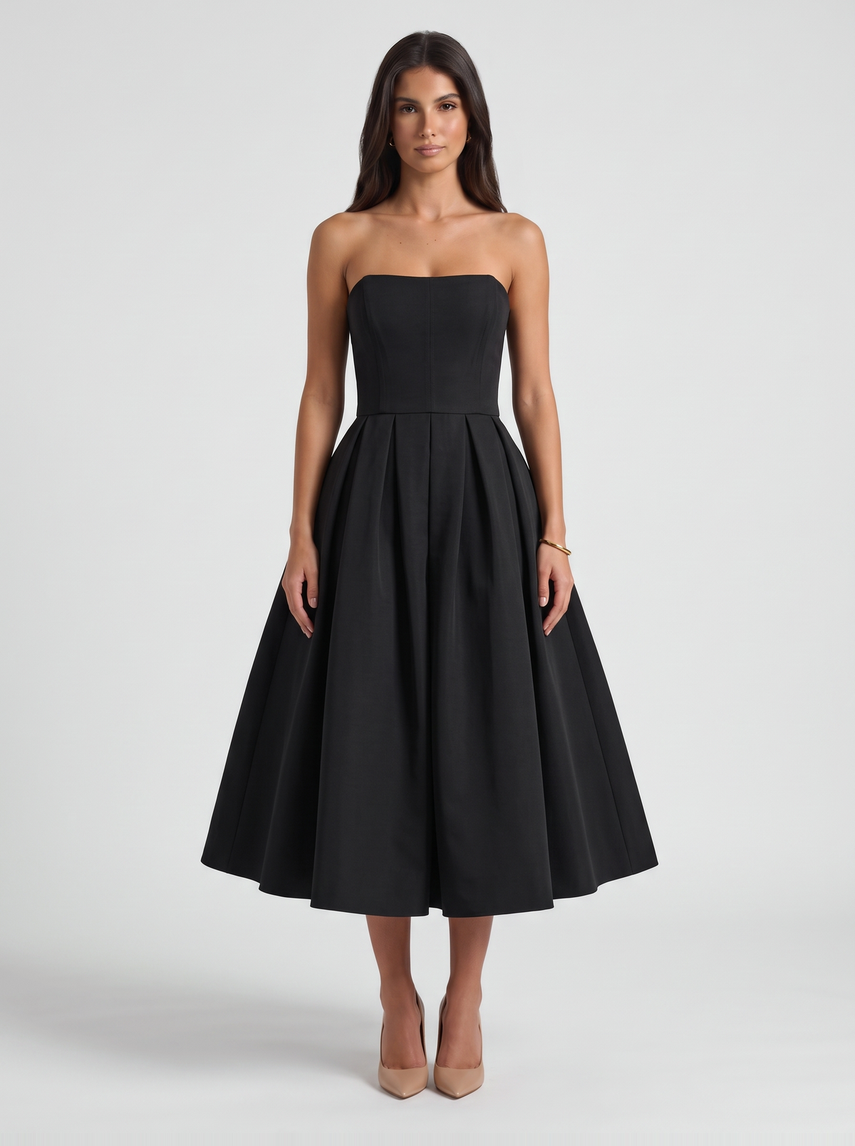 Apollonia Midi Dress - Black