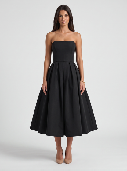 Apollonia Midi Dress - Black