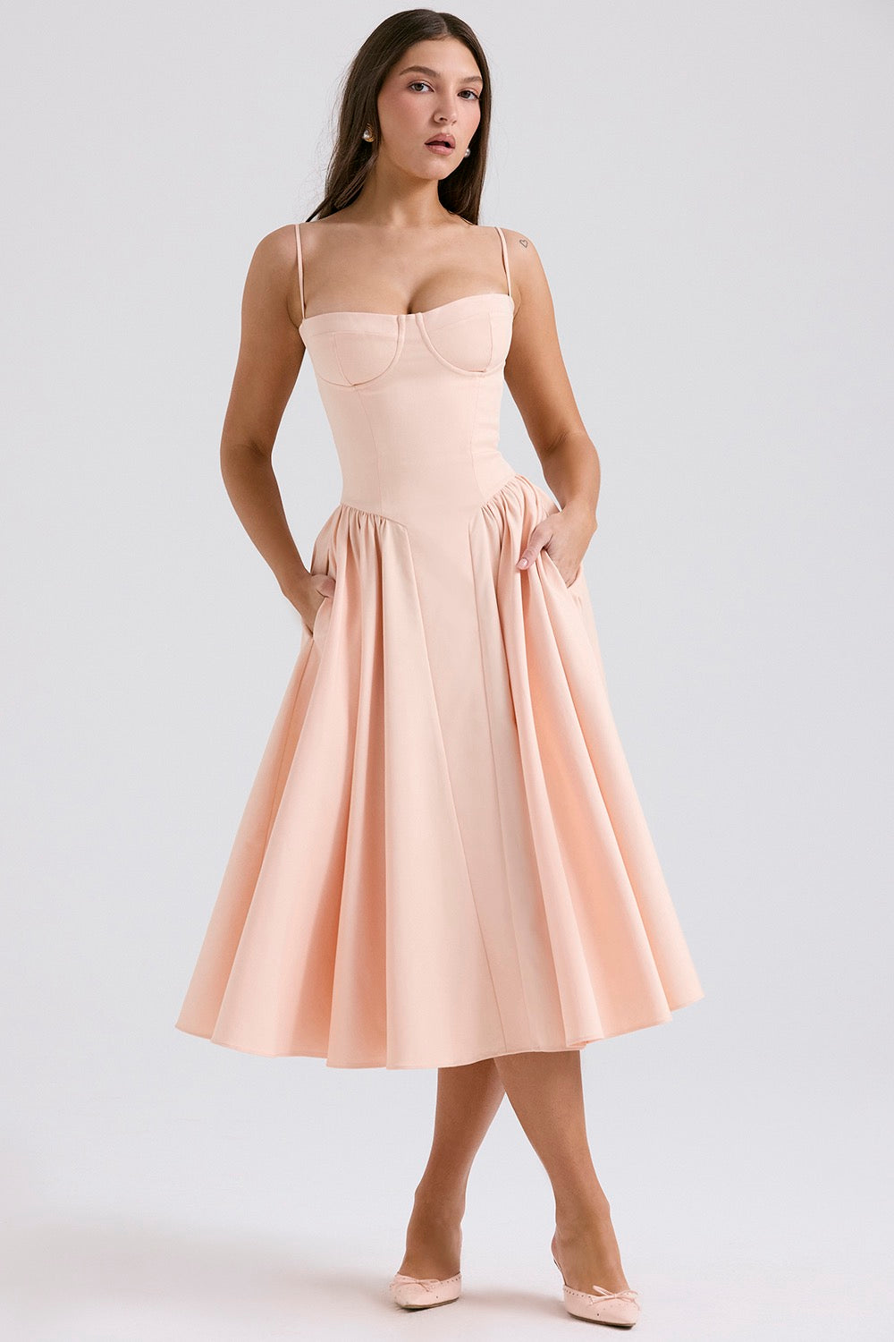 Avalon Corset Midi Dress