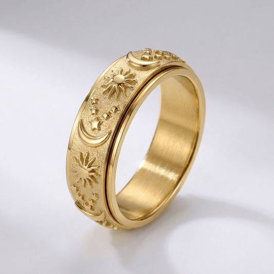 Bettany Celestial Spinner Ring - Gold
