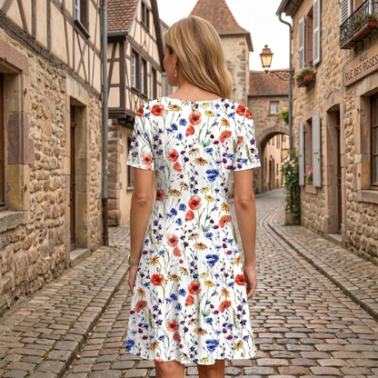 Cadence Scoop Neck Midi Dress