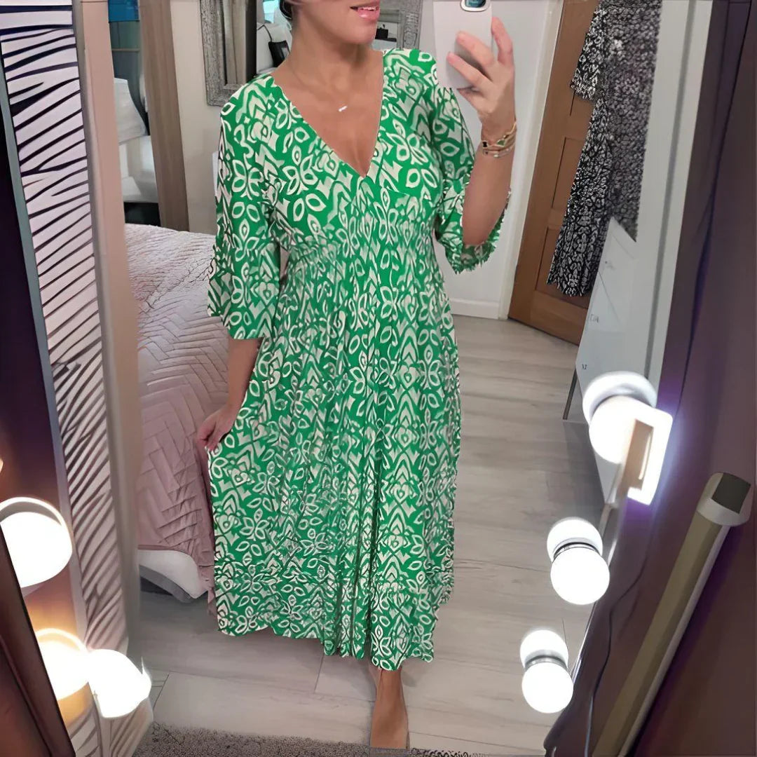Cali Midi Dress - Green