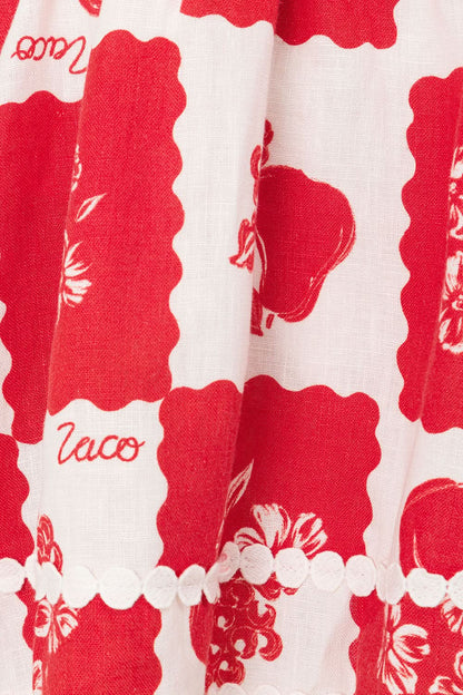 Carina Floral Cutout Mini Dress - Detail