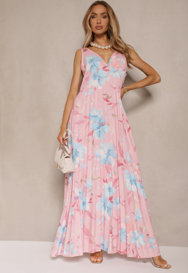 Cassia v Neck Maxi Dress