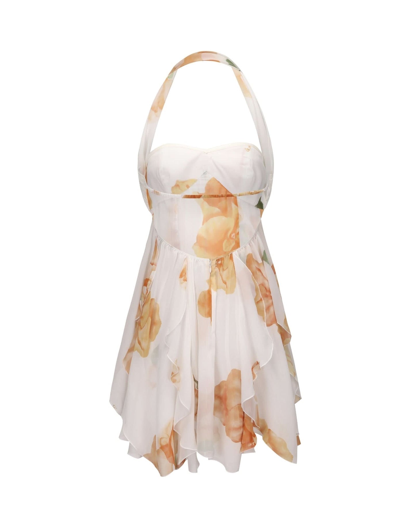 Caterina Floral Halter Dress