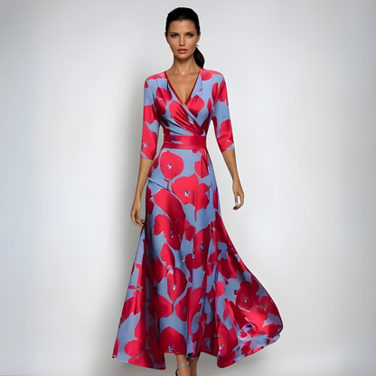 Celestine v Neck Maxi Dress
