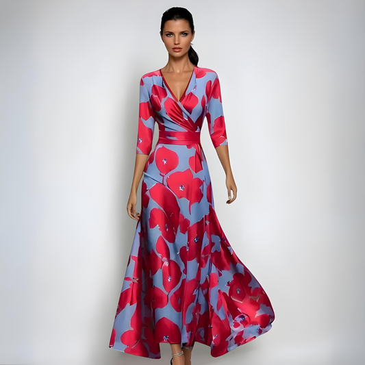 Celestine v Neck Maxi Dress