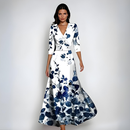Celestine v Neck Maxi Dress