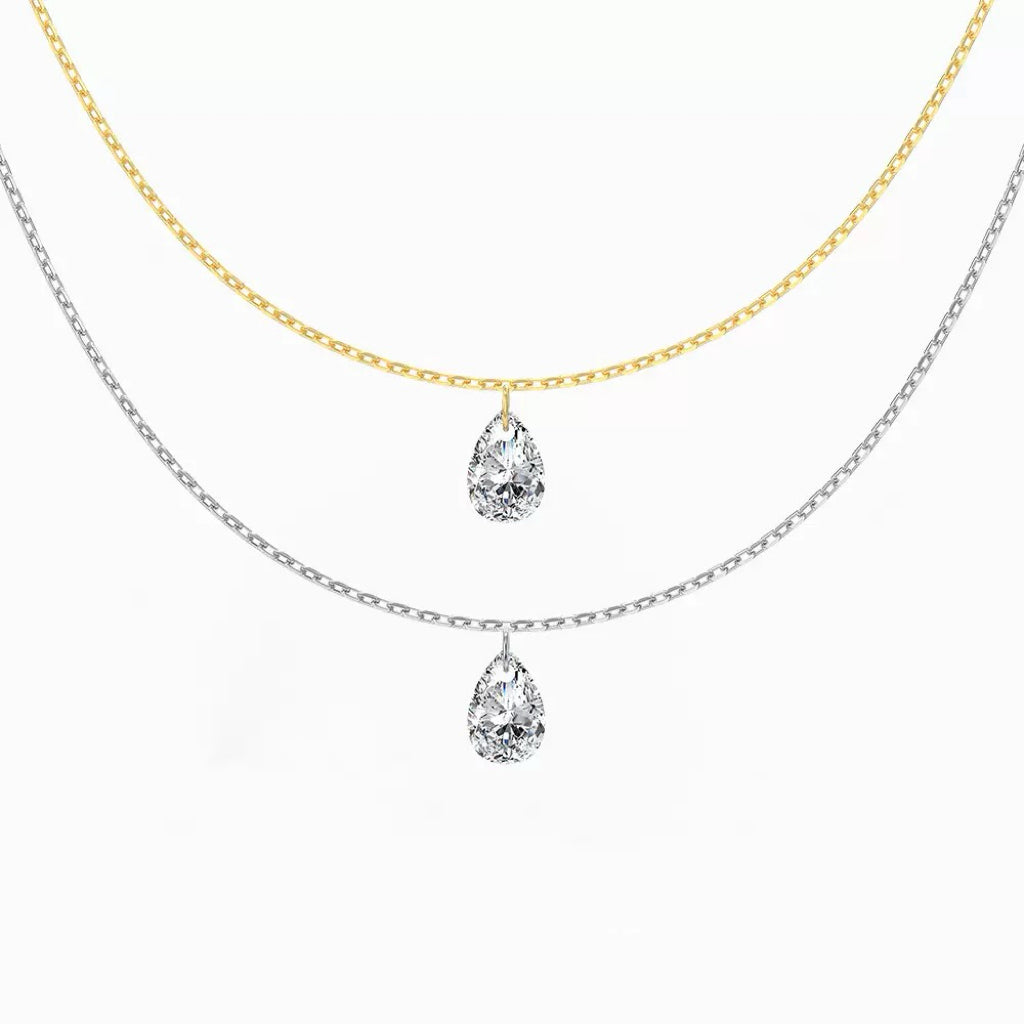 Ceridwen Pear Drop Necklace - Gold