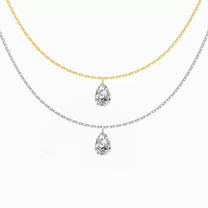 Ceridwen Pear Drop Necklace - Gold