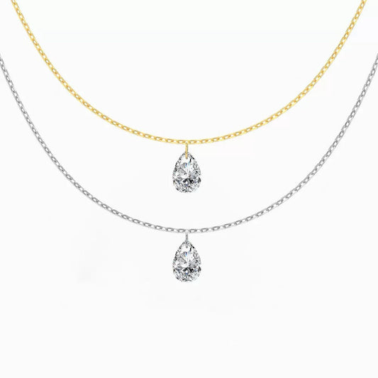 Ceridwen Pear Drop Necklace - Gold