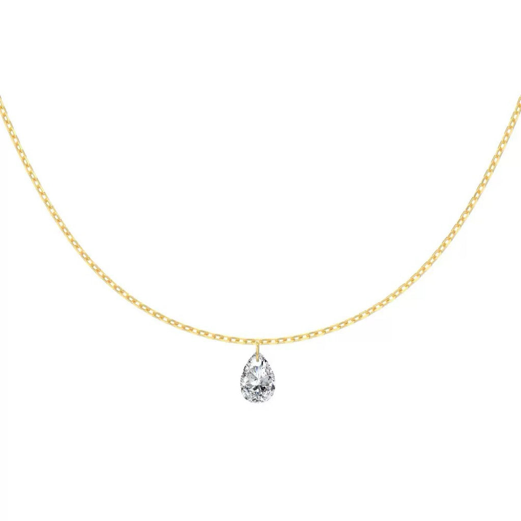 Ceridwen Pear Drop Necklace - Gold