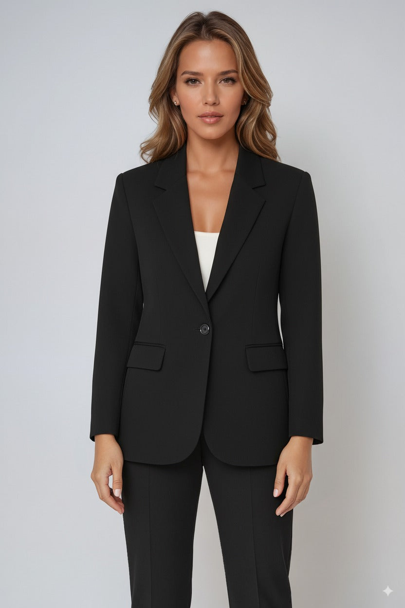 Claire Button Tailored Blazer