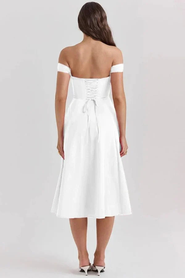 Coralie Off Shoulder Midi Dress