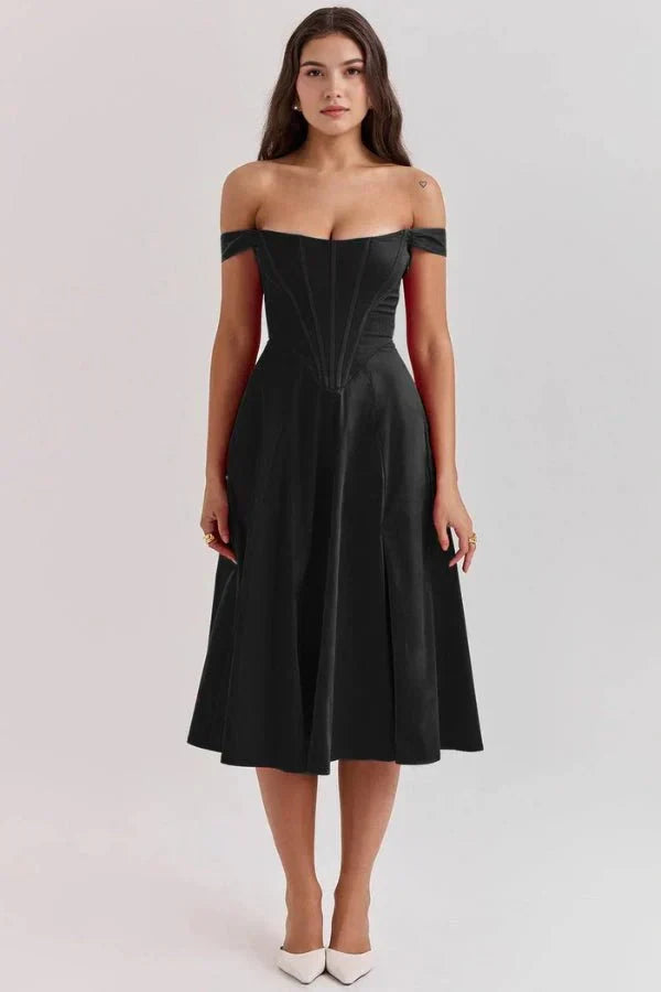 Coralie Off Shoulder Midi Dress