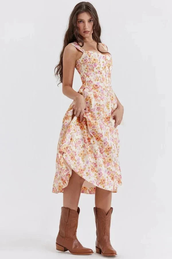 Coralie Off Shoulder Midi Dress