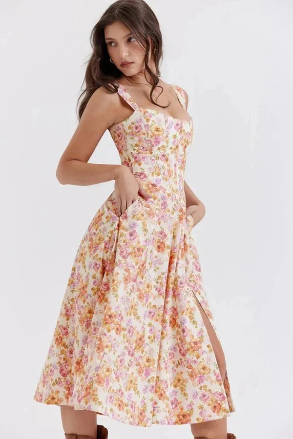 Coralie Off Shoulder Midi Dress