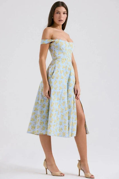 Coralie Off Shoulder Midi Dress